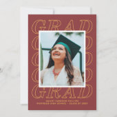 Gouden Modern Afstudeerder Typografie Afstuderen F Kaart (Voorkant)
