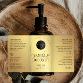 Gouden Moderne 60ml Kosmetische Flessenomslag rond Etiket