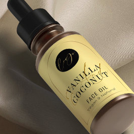 Gouden Moderne 60ml Kosmetische Flessenomslag rond Etiket