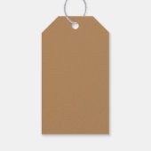 Gouden Moderne Boho Elegant Abstract Kunstpatroon Cadeaulabel (Achterkant)