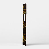 Gouden Moderne Boho Elegant Abstract Kunstpatroon Case-Mate iPhone Case (Achterkant / Rechts)