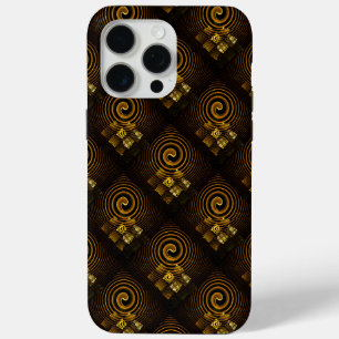 Gouden Moderne Boho Elegant Abstract Kunstpatroon iPhone 15 Pro Max Hoesje