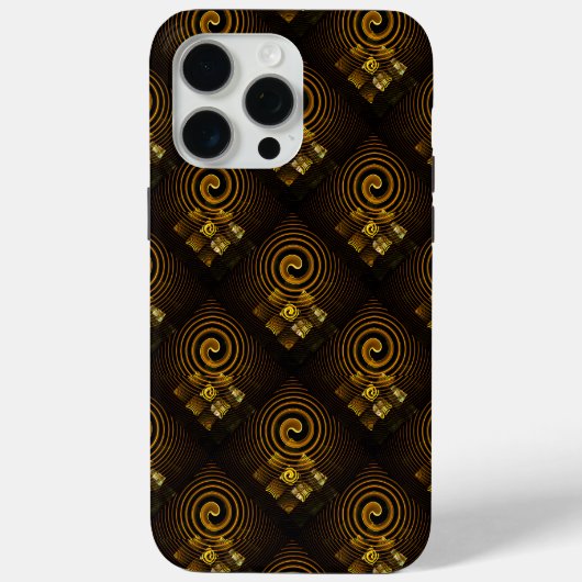 Gouden Moderne Boho Elegant Abstract Kunstpatroon Case-Mate iPhone Case (Achterkant)