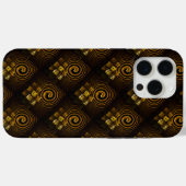 Gouden Moderne Boho Elegant Abstract Kunstpatroon Case-Mate iPhone Case (Achterkant (horizontaal))