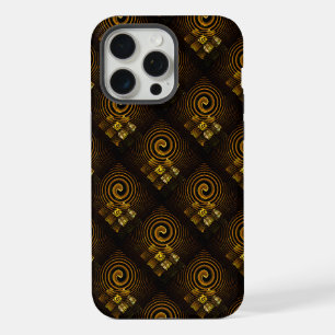 Gouden Moderne Boho Elegant Abstract Kunstpatroon iPhone 15 Pro Max Case
