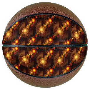 Gouden Moderne Boho Elegante Abstracte Kunst Patro Basketbal