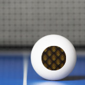 Gouden Moderne Boho Elegante Abstracte Kunst Patro Pingpongbal (Net)