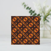 Gouden moderne boho elegante abstracte kunstpatroo (Staand voorkant)