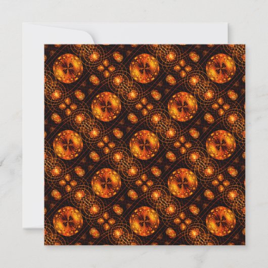 Gouden moderne boho elegante abstracte kunstpatroo (Voorkant)
