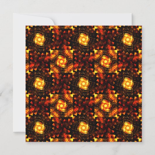 Gouden Moderne Boho Elegante Abstracte Kunstpatroo (Voorkant)