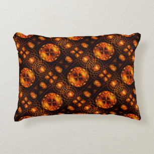 Gouden Moderne Boho Elegante Abstracte Kunstpatroo Accent Kussen