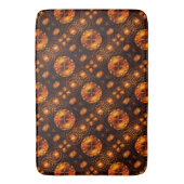 Gouden Moderne Boho Elegante Abstracte Kunstpatroo Badmat (Voorkant Verticaal)