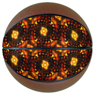 Gouden moderne boho elegante abstracte kunstpatroo basketbal