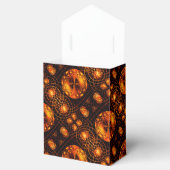 Gouden moderne boho elegante abstracte kunstpatroo bedankdoosjes (Geopend)