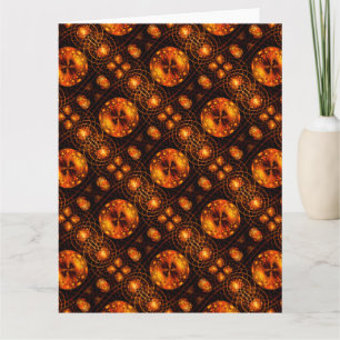 Gouden Moderne Boho Elegante Abstracte Kunstpatroo Bedankkaart