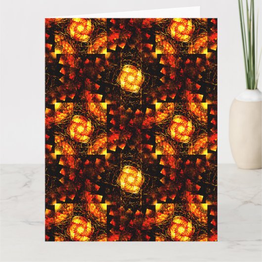 Gouden Moderne Boho Elegante Abstracte Kunstpatroo Bedankkaart (Voorkant)
