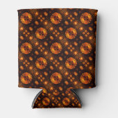 Gouden moderne boho elegante abstracte kunstpatroo blikjeskoeler (Voorkant)