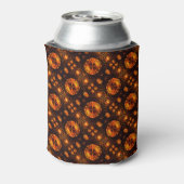 Gouden moderne boho elegante abstracte kunstpatroo blikjeskoeler (Blikje Achterkant)