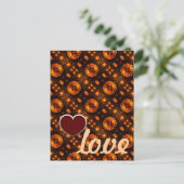 Gouden moderne boho elegante abstracte kunstpatroo briefkaart (Staand voorkant)