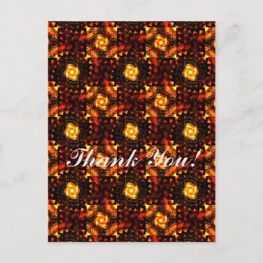 Gouden moderne boho elegante abstracte kunstpatroo briefkaart (Voorkant)