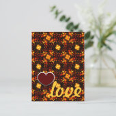 Gouden Moderne Boho Elegante Abstracte Kunstpatroo Briefkaart (Staand voorkant)