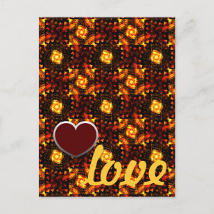 Gouden Moderne Boho Elegante Abstracte Kunstpatroo Briefkaart