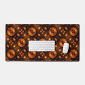 Gouden moderne boho elegante abstracte kunstpatroo bureaumat (Keyboard & Muis)
