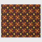 Gouden moderne boho elegante abstracte kunstpatroo cadeaupapier (Vlak)