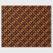 Gouden moderne boho elegante abstracte kunstpatroo cadeaupapier (Vlak)