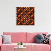 Gouden moderne boho elegante abstracte kunstpatroo canvas afdruk (Insitu (Woonkamer))