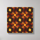 Gouden moderne boho elegante abstracte kunstpatroo canvas afdruk (Voorkant)