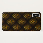 Gouden moderne boho elegante abstracte kunstpatroo Case-Mate iPhone case (Achterkant (horizontaal))