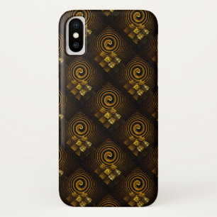 Gouden moderne boho elegante abstracte kunstpatroo Case-Mate iPhone case