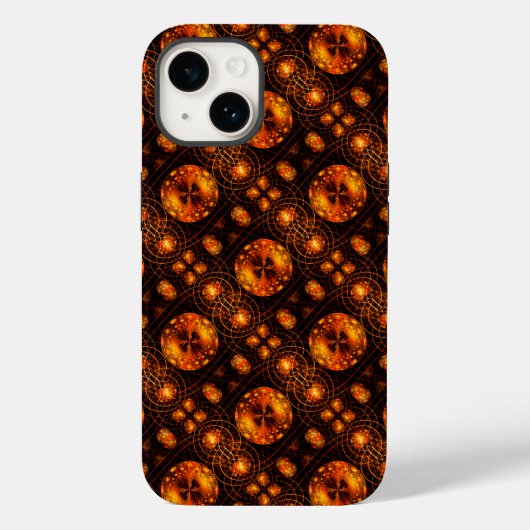 Gouden Moderne Boho Elegante Abstracte Kunstpatroo Case-Mate iPhone Case (Achterkant)