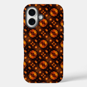 Gouden Moderne Boho Elegante Abstracte Kunstpatroo iPhone 16 Hoesje