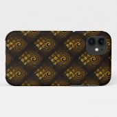 Gouden Moderne Boho Elegante Abstracte Kunstpatroo Case-Mate iPhone Case (Achterkant (horizontaal))