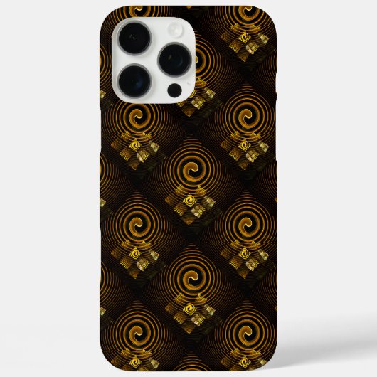 Gouden Moderne Boho Elegante Abstracte Kunstpatroo Case-Mate iPhone Case (Achterkant)