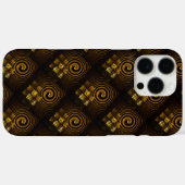 Gouden Moderne Boho Elegante Abstracte Kunstpatroo Case-Mate iPhone Case (Achterkant (horizontaal))