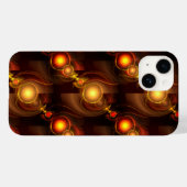 Gouden Moderne Boho Elegante Abstracte Kunstpatroo Case-Mate iPhone Case (Achterkant (horizontaal))