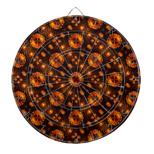 Gouden Moderne Boho Elegante Abstracte Kunstpatroo Dartbord