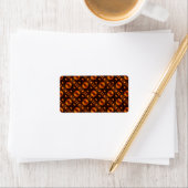 Gouden moderne boho elegante abstracte kunstpatroo etiket (Insitu)