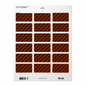Gouden moderne boho elegante abstracte kunstpatroo etiket (Full Sheet)