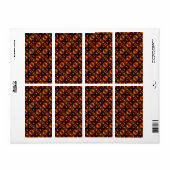 Gouden Moderne Boho Elegante Abstracte Kunstpatroo Etiket (Full Sheet)