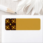 Gouden moderne boho elegante abstracte kunstpatroo etiket (Insitu)