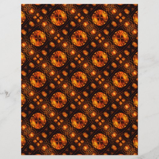 Gouden moderne boho elegante abstracte kunstpatroo flyer (Voorkant)