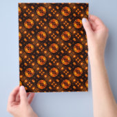 Gouden moderne boho elegante abstracte kunstpatroo flyer (Hand)