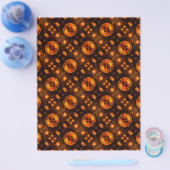 Gouden moderne boho elegante abstracte kunstpatroo flyer (Enkel)