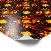 Gouden Moderne Boho Elegante Abstracte Kunstpatroo Foto Afdruk (Hoek)