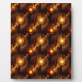 Gouden Moderne Boho Elegante Abstracte Kunstpatroo Fotoplaat (Voorkant)