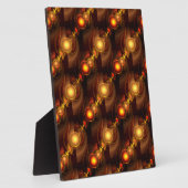 Gouden Moderne Boho Elegante Abstracte Kunstpatroo Fotoplaat (Zijkant)